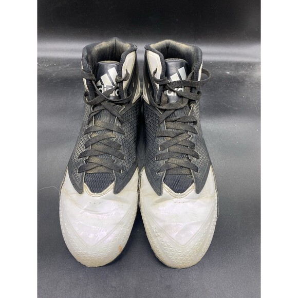 Adidas Freak Mid Ironskin Football Cleats B42358 Mens Size 14 black white - Picture 3 of 7